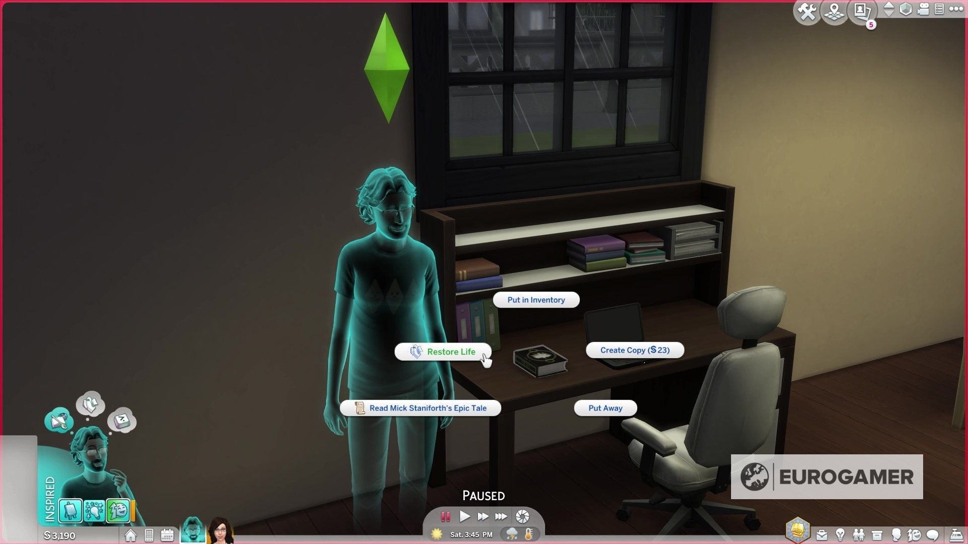 sims 4 how to make ghost